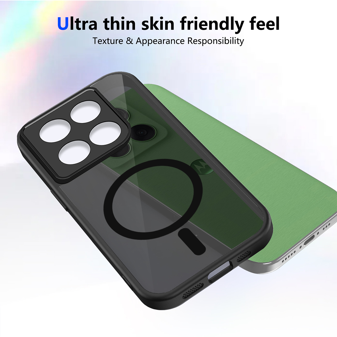 Motorola Tablet Accessories - Funda Protectora Mate con Carga Inalámbrica