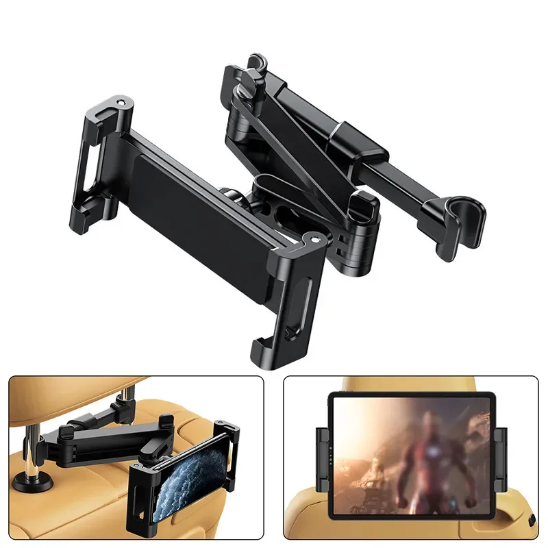 Car Accessories Tablet Holder - Soporte Giratorio 360 Grados para Reposacabezas