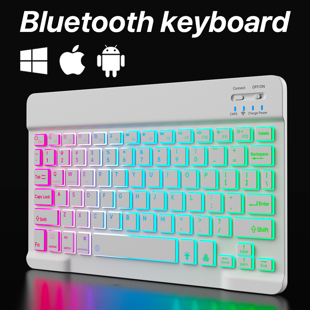 Boox Tablet Accessories - Español Teclado y ratón Bluetooth retroiluminado