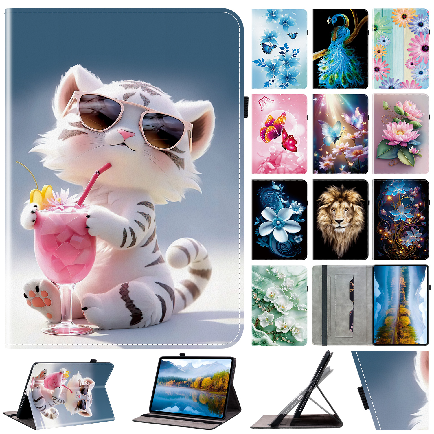 Samsung Tablet S9 Accessories - Funda de cuero para Samsung Galaxy
