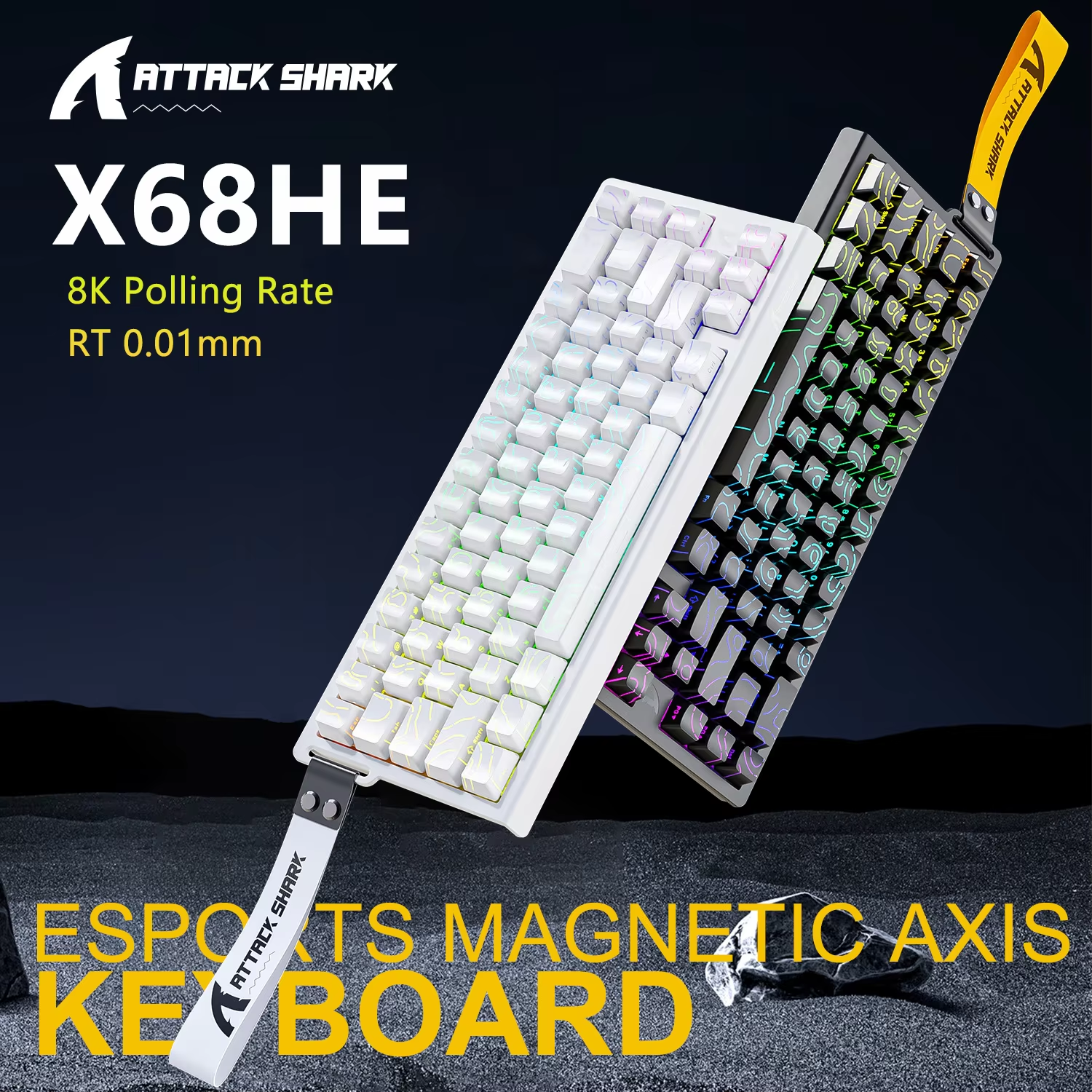 Tablet Accessories Uk - Teclado Mecánico Magnético ATTACK SHARK X68HE,