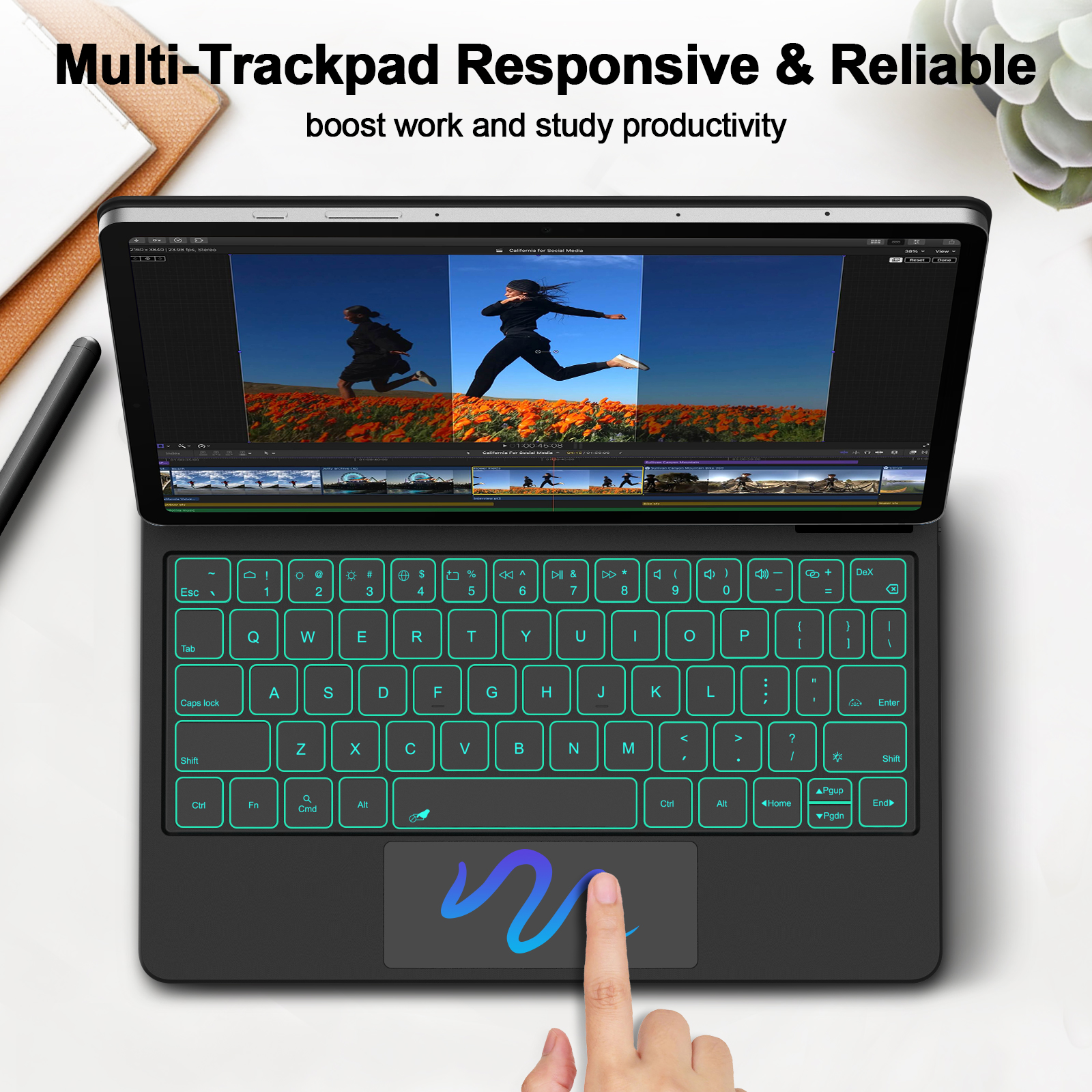 Teclado mágico para Samsung Ga - Lenovo Tablet M11 Accessories reseña y precio