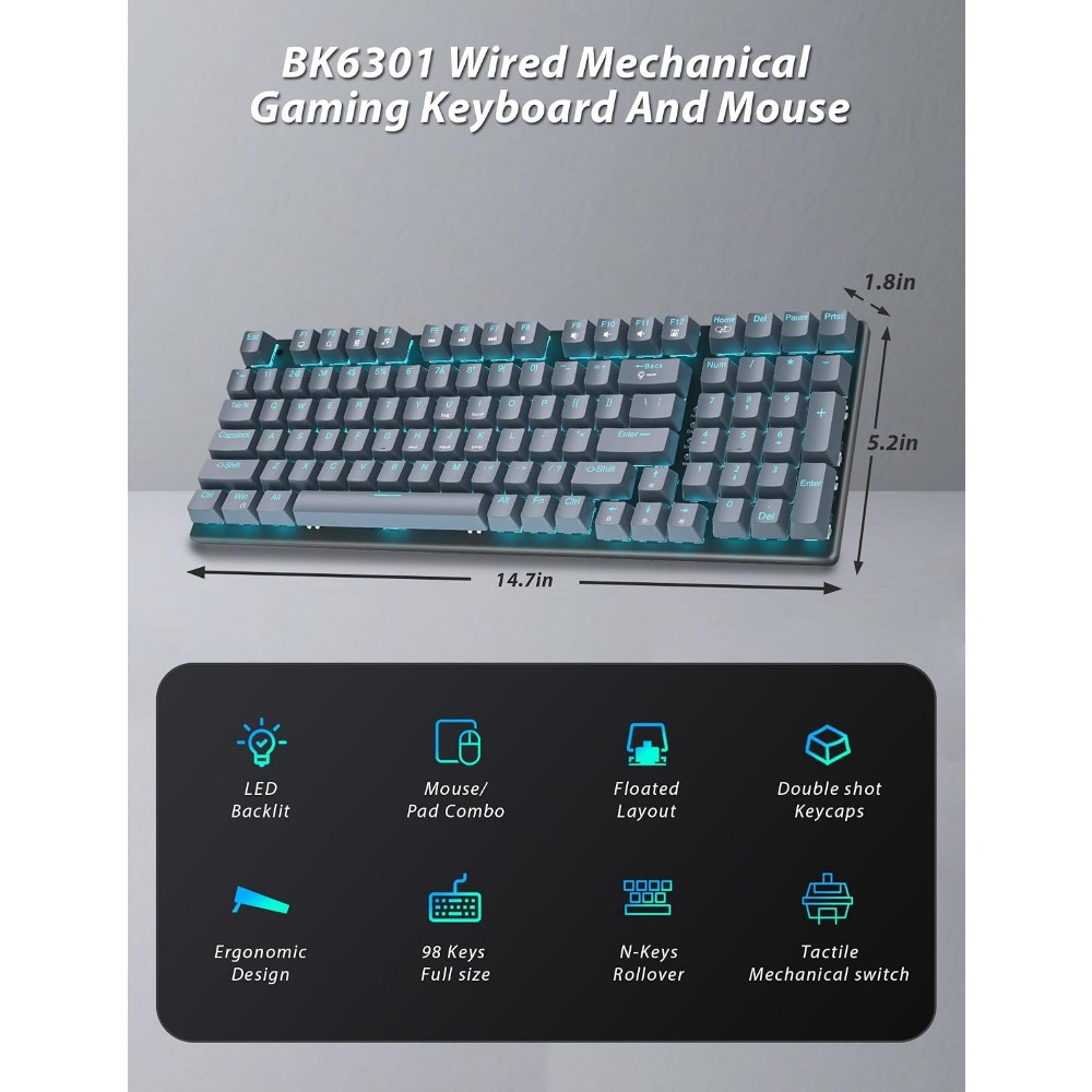 Teclado para Juegos con 98 Tec - Tablet Accessories Uk reseña y precio