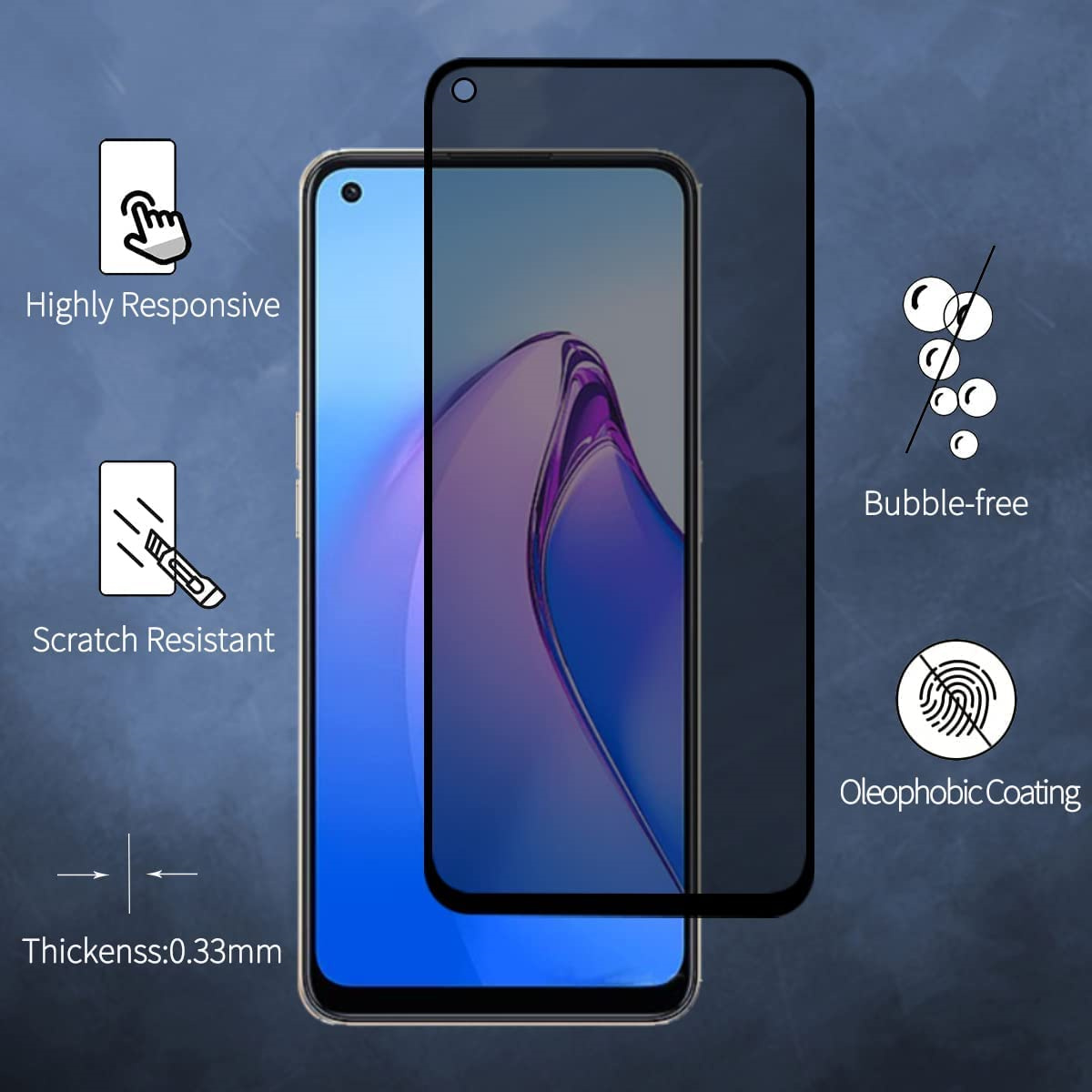 Protector de pantalla antiespí - Oppo Tablet Accessories reseña y precio