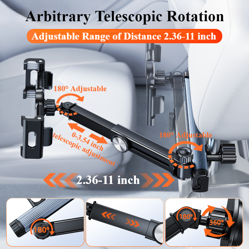 Soporte telescópico para teléf - Car Accessories Tablet Holder reseña y precio