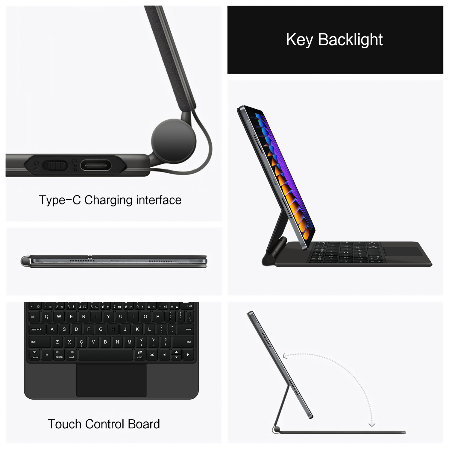 Funda con teclado mágico para  - Boox Tablet Accessories reseña y precio