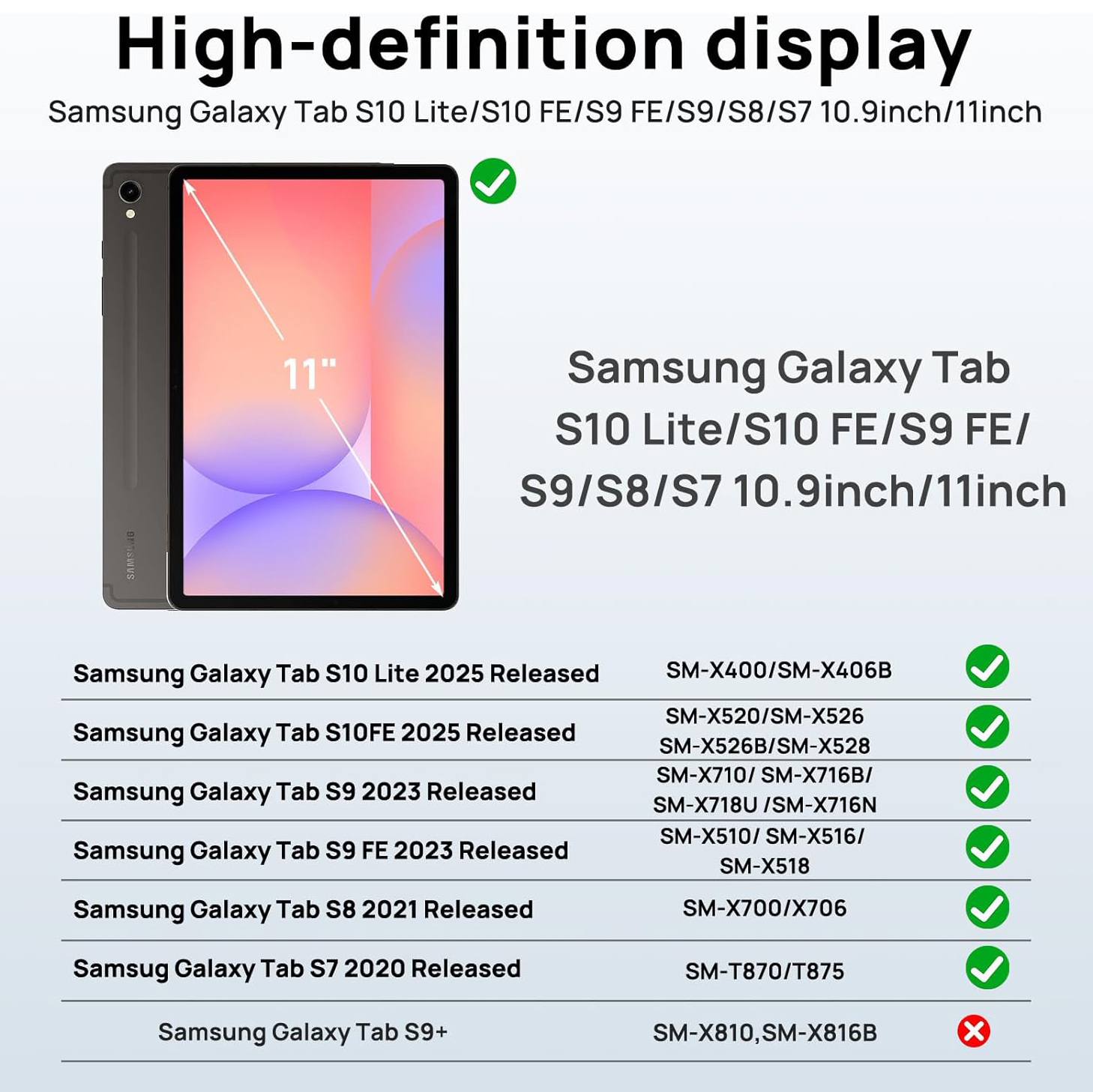 Funda para Samsung Galaxy Tab  - Samsung Tablet S9 Accessories reseña y precio