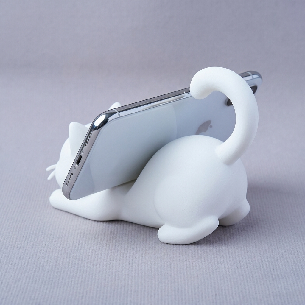 Figura de Gato Impresa en 3D,  - Tablet Stand Accessories reseña y precio