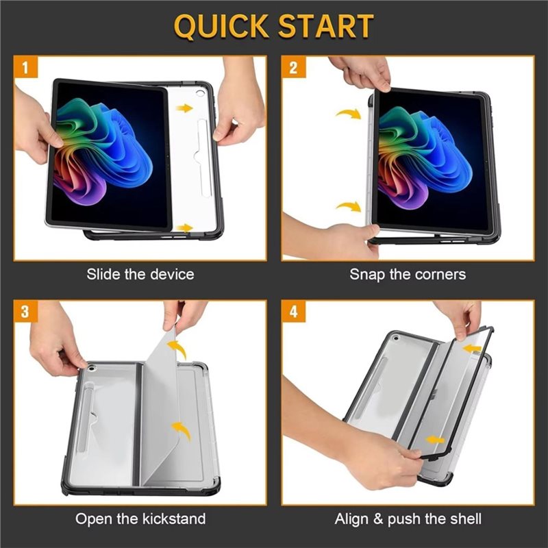 Funda rígida con tapa abatible - Microsoft Tablet Accessories reseña y precio